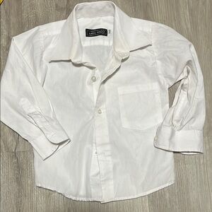 Mini World White Button-Up Dress Shirt size 7